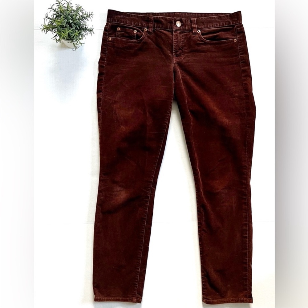 J. Crew Y2K Low Rise Toothpick Skinny Corduroy Trouser Pants
